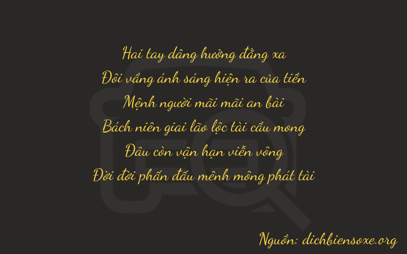 Thơ dịch biển số xe 22203