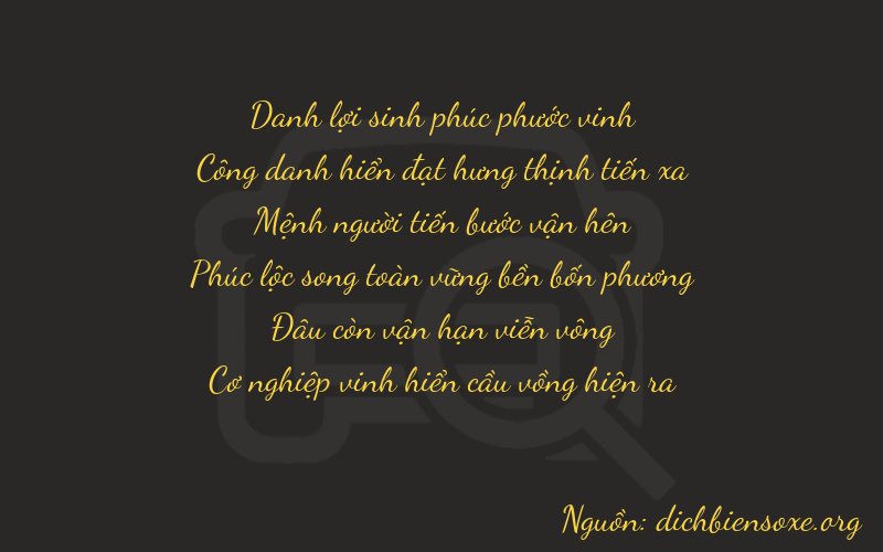 Thơ dịch biển số xe 22207