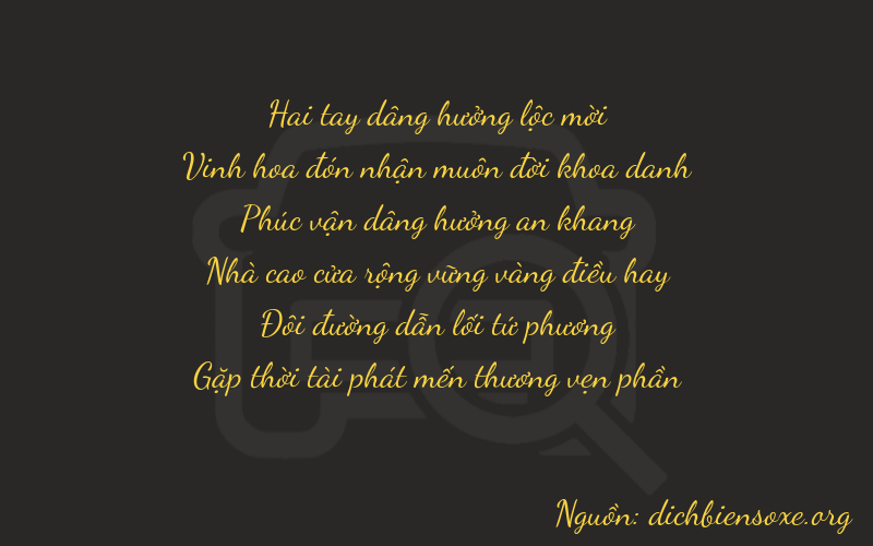 Thơ dịch biển số xe 22228