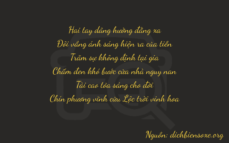 Thơ dịch biển số xe 22239