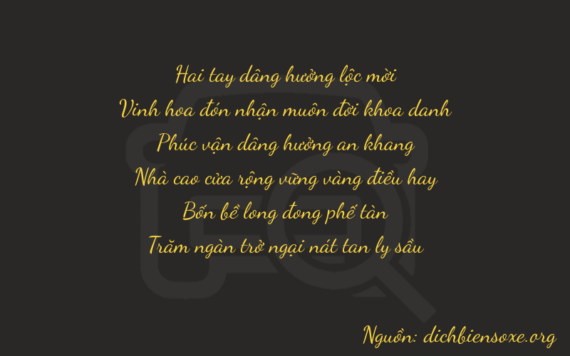 Thơ dịch biển số xe 22246
