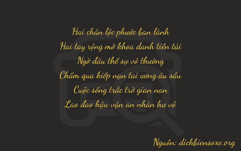 Thơ dịch biển số xe 22253