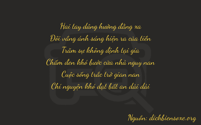 Thơ dịch biển số xe 22257