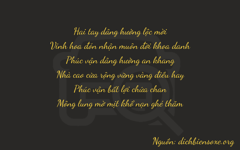 Thơ dịch biển số xe 22264