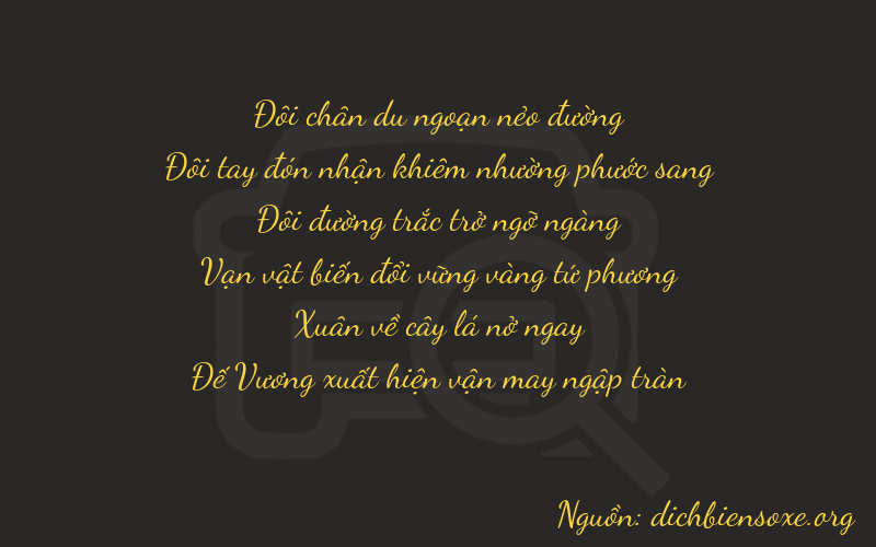 Thơ dịch biển số xe 22269