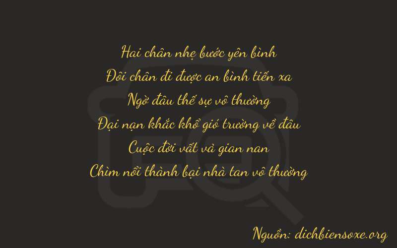 Thơ dịch biển số xe 22272