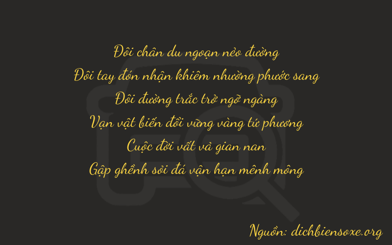 Thơ dịch biển số xe 22278