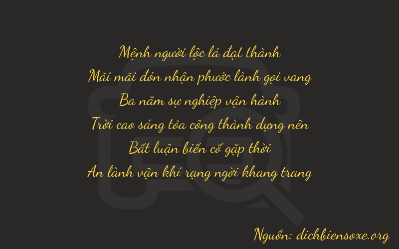Thơ dịch biển số xe 22304
