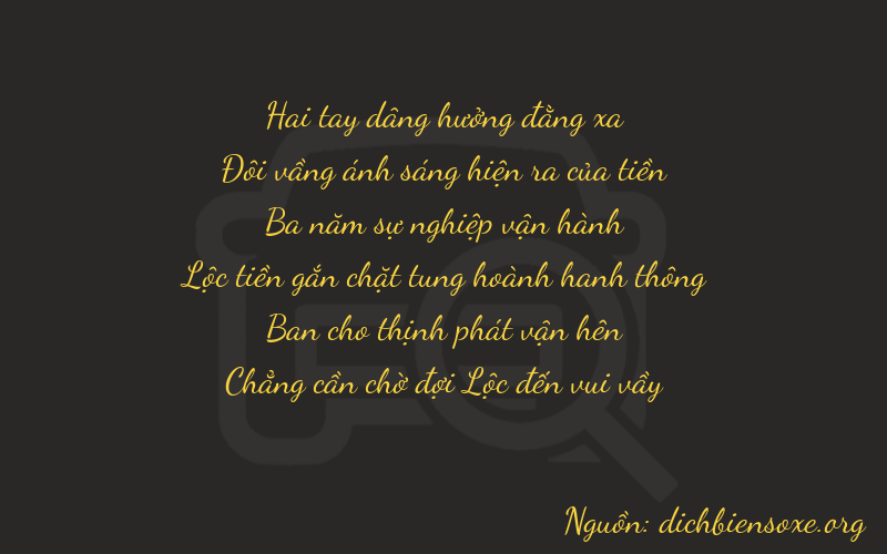 Thơ dịch biển số xe 22320