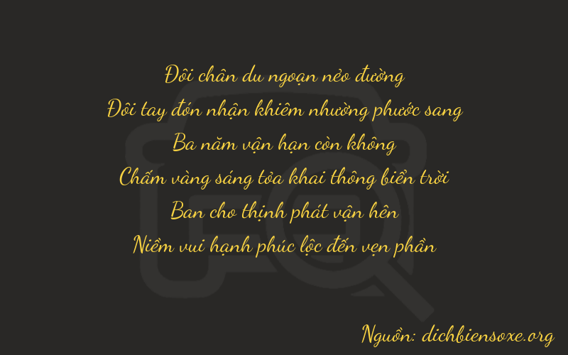 Thơ dịch biển số xe 22323