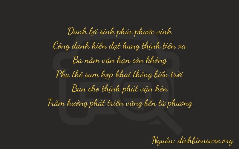 Thơ dịch biển số xe 22324