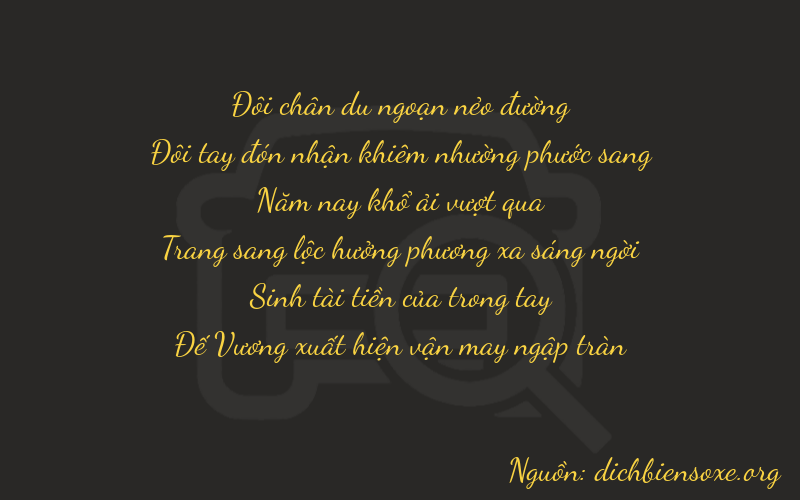 Thơ dịch biển số xe 22539