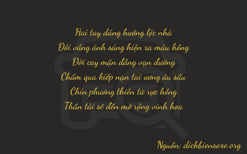 Thơ dịch biển số xe 22598