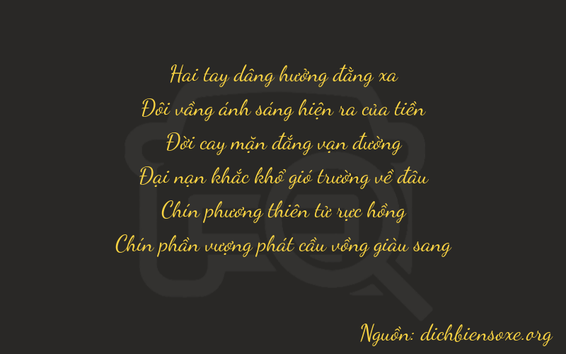 Thơ dịch biển số xe 22599