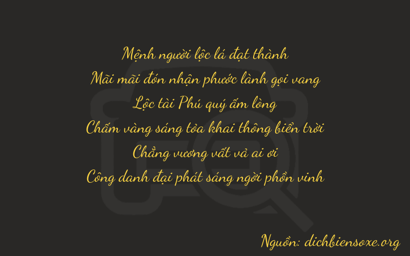Thơ dịch biển số xe 22601