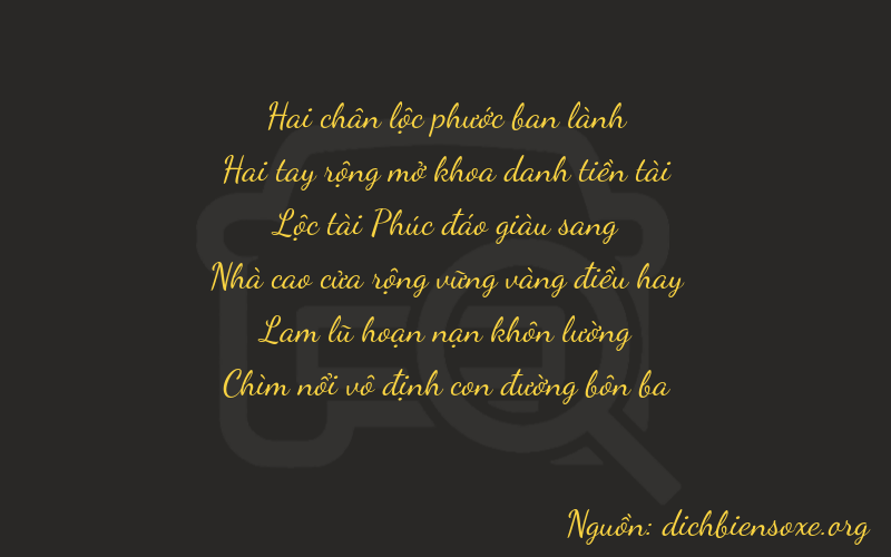 Thơ dịch biển số xe 22613