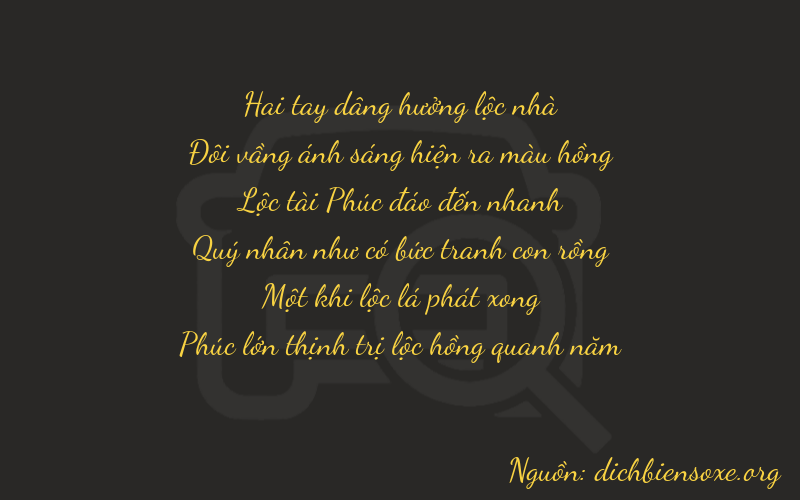 Thơ dịch biển số xe 22616