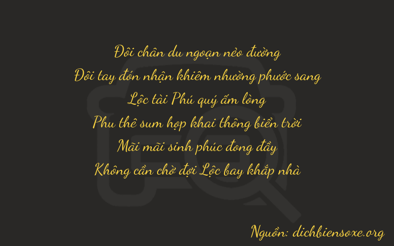Thơ dịch biển số xe 22620
