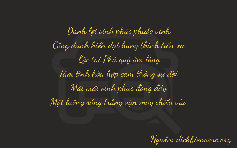 Thơ dịch biển số xe 22621