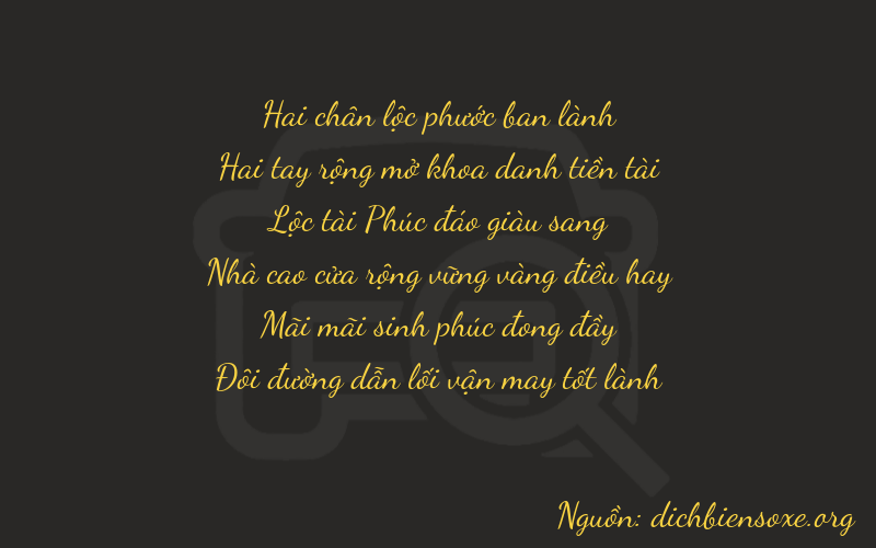 Thơ dịch biển số xe 22622