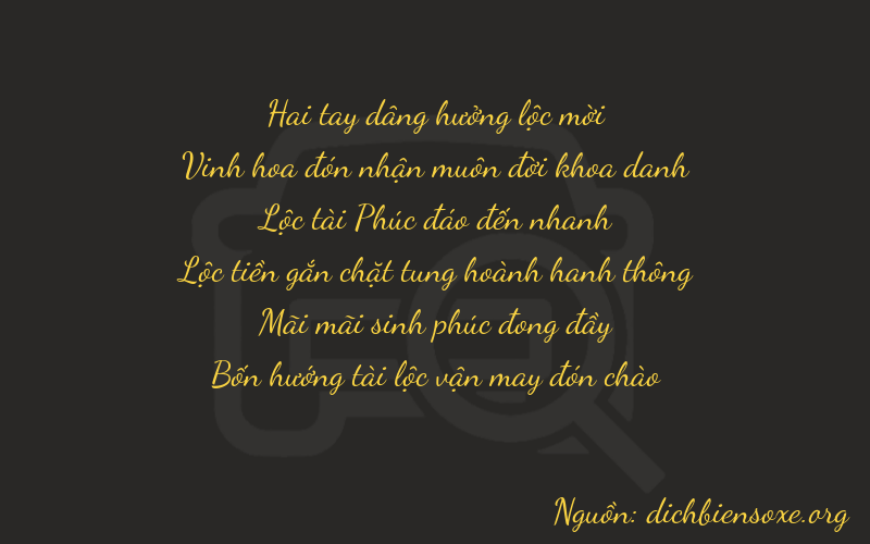 Thơ dịch biển số xe 22624