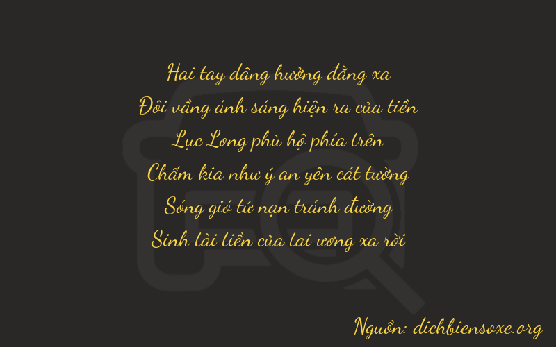 Thơ dịch biển số xe 22635