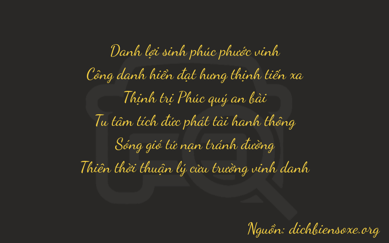 Thơ dịch biển số xe 22639