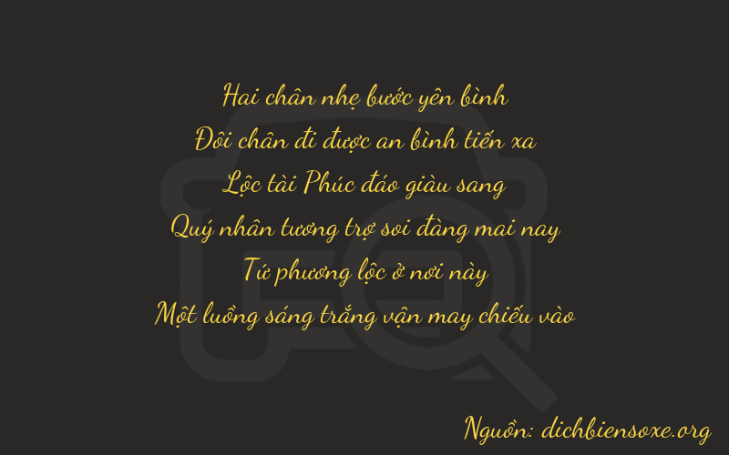 Thơ dịch biển số xe 22641
