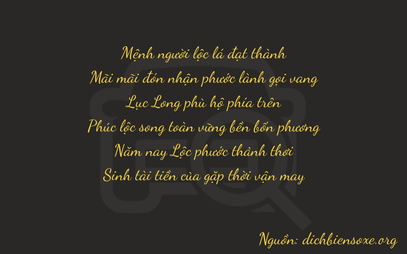Thơ dịch biển số xe 22655
