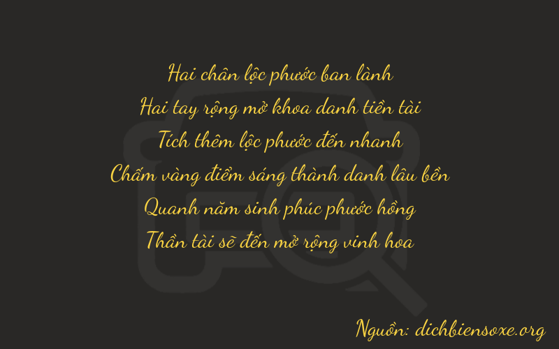 Thơ dịch biển số xe 22658