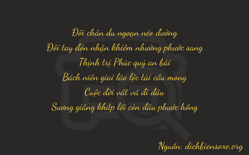 Thơ dịch biển số xe 22674