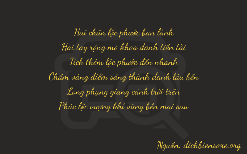 Thơ dịch biển số xe 22676
