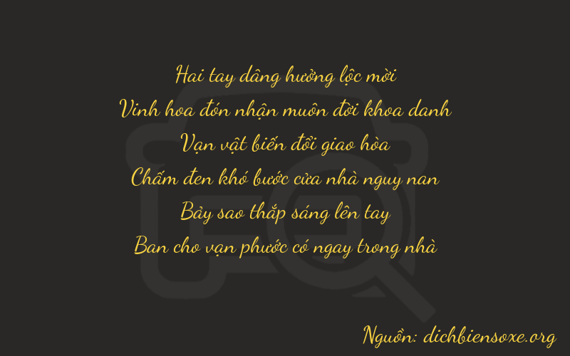 Thơ dịch biển số xe 22678