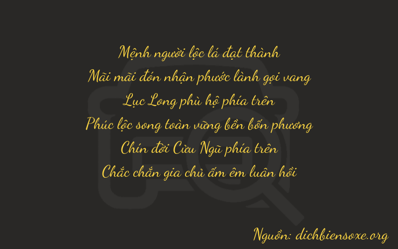 Thơ dịch biển số xe 22691