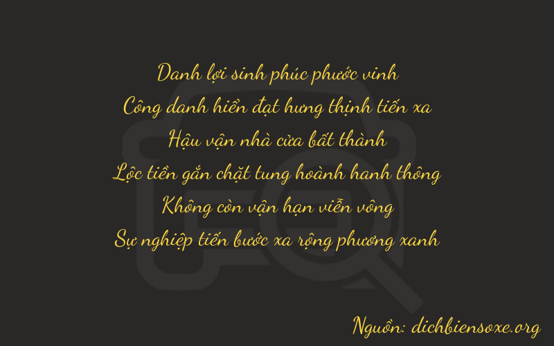 Thơ dịch biển số xe 22702