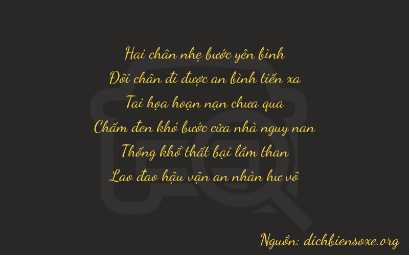 Thơ dịch biển số xe 22713