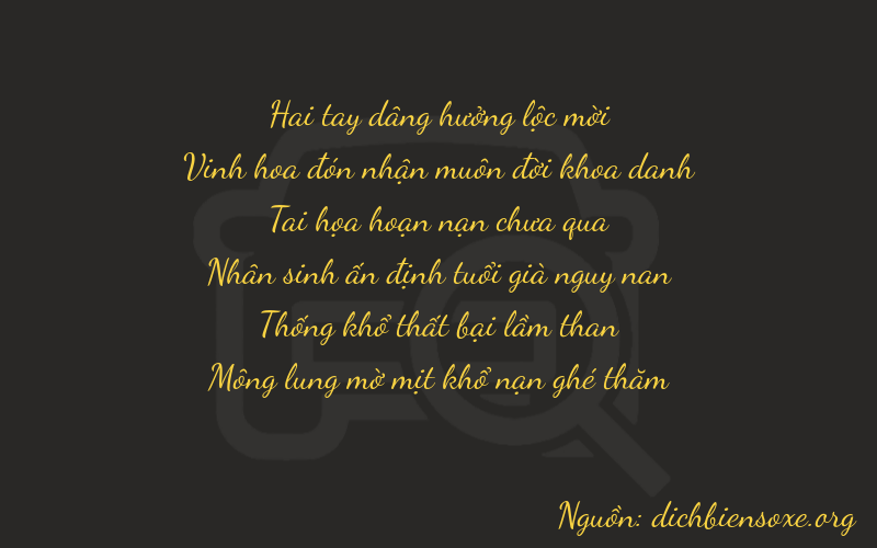 Thơ dịch biển số xe 22714