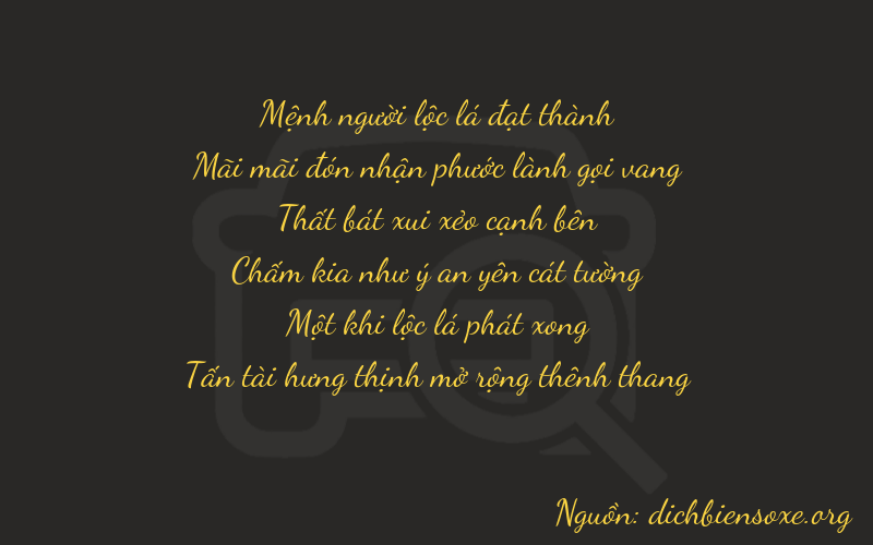 Thơ dịch biển số xe 22718