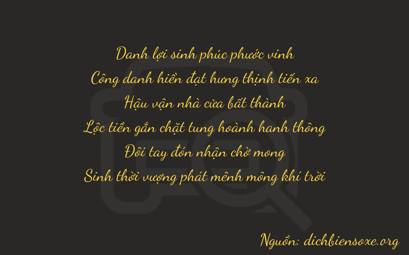 Thơ dịch biển số xe 22720