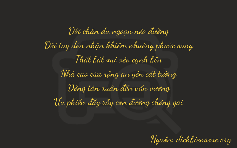 Thơ dịch biển số xe 22746