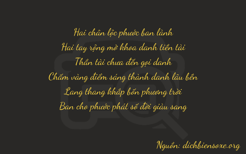 Thơ dịch biển số xe 22748