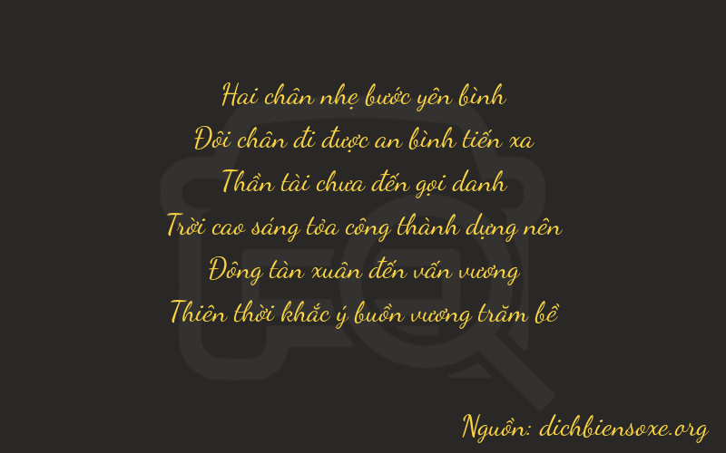 Thơ dịch biển số xe 22749