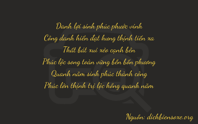 Thơ dịch biển số xe 22756