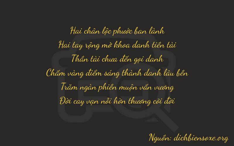 Thơ dịch biển số xe 22757