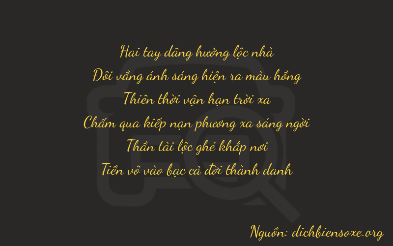 Thơ dịch biển số xe 22760