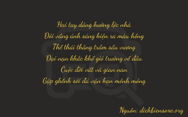Thơ dịch biển số xe 22778