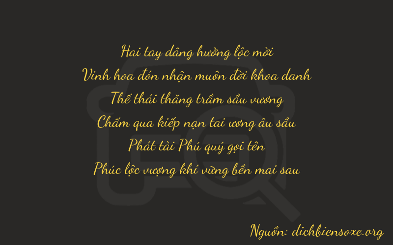 Thơ dịch biển số xe 22786