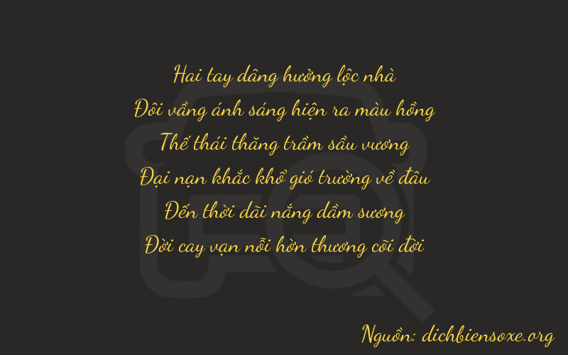 Thơ dịch biển số xe 22787