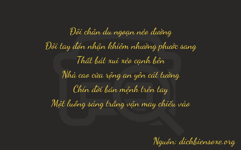 Thơ dịch biển số xe 22791