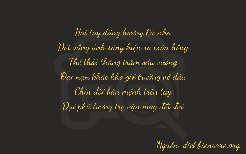 Thơ dịch biển số xe 22796